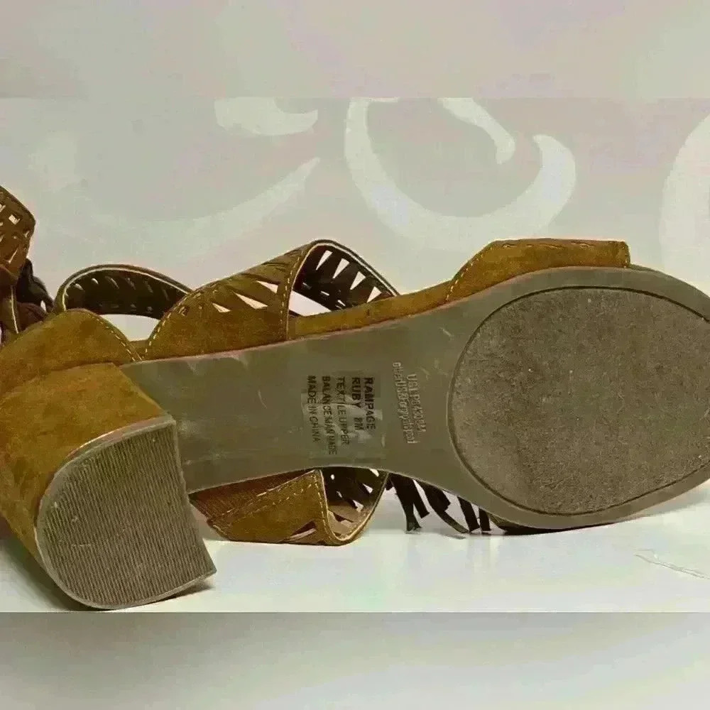Rampage Ruby Tassel Open Toe Sandal Size 8 - image 6